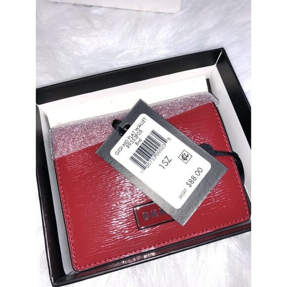 DKNY Red Leather Wallet - Picture 5 of 5